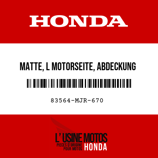 image de 83564-MJR-670 MATTE, L MOTORSEITE, ABDECKUNG