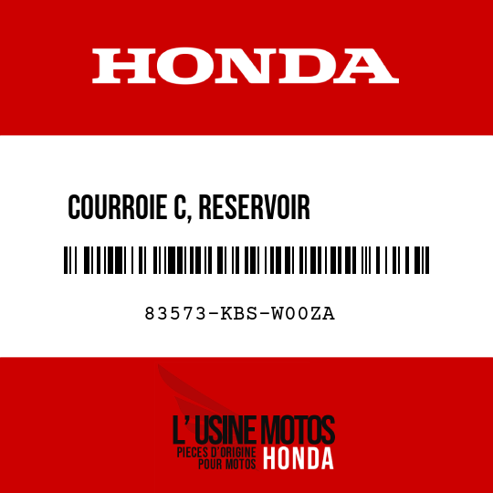 image de 83573-KBS-W00ZA COURROIE C, RESERVOIR         D'ESSENCE D () TYPE1