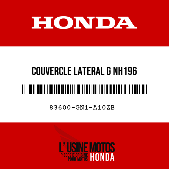 image de 83600-GN1-A10ZB COUVERCLE LATERAL G NH196