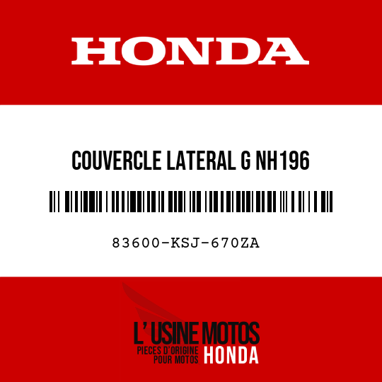 image de 83600-KSJ-670ZA COUVERCLE LATERAL G NH196