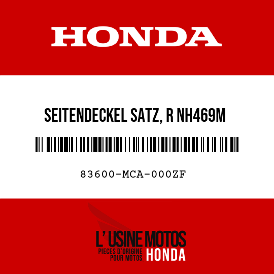 image de 83600-MCA-000ZF SEITENDECKEL SATZ, R NH469M