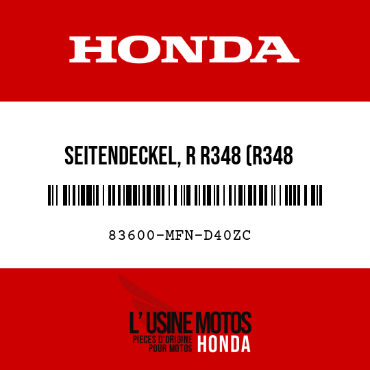 image de 83600-MFN-D40ZC SEITENDECKEL, R R348 (R348 HYPER-ROT)