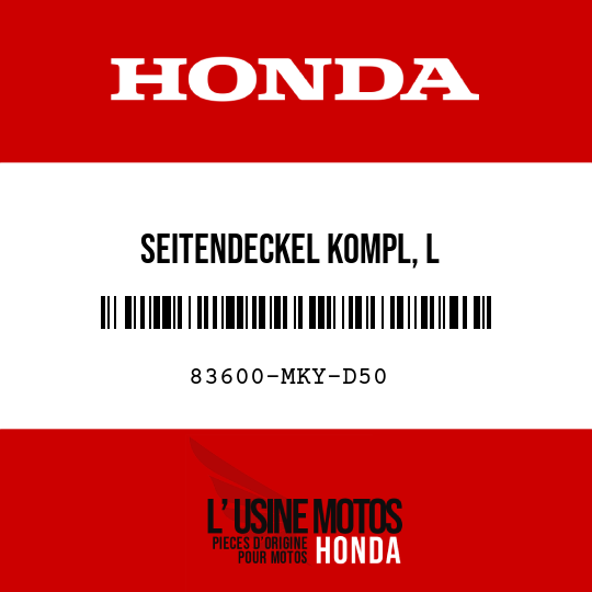 image de 83600-MKY-D50 SEITENDECKEL KOMPL, L