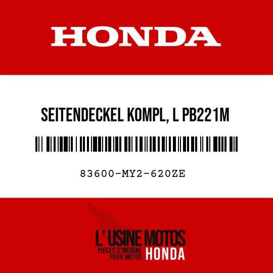 image de 83600-MY2-620ZE SEITENDECKEL KOMPL, L PB221M 