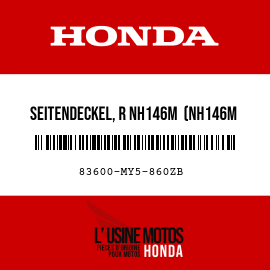 image de 83600-MY5-860ZB SEITENDECKEL, R NH146M  (NH146M AKKURATSILBERMETALLIC)