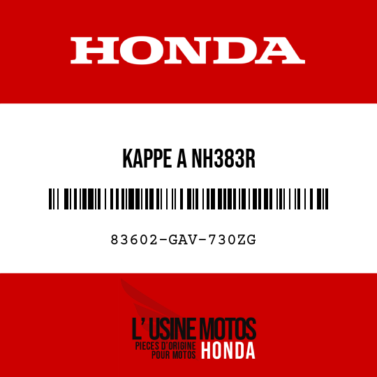 image de 83602-GAV-730ZG KAPPE A NH383R 