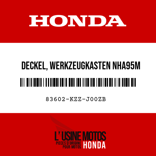 image de 83602-KZZ-J00ZB DECKEL, WERKZEUGKASTEN NHA95M