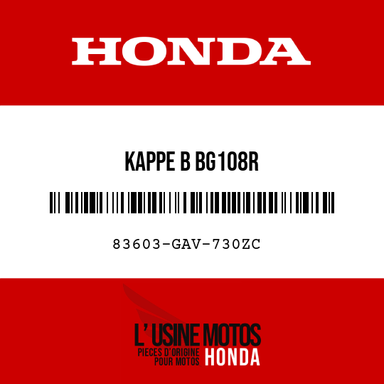 image de 83603-GAV-730ZC KAPPE B BG108R 