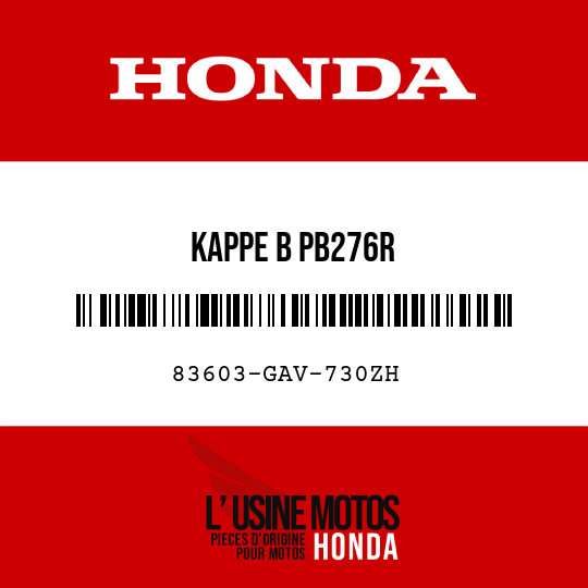 image de 83603-GAV-730ZH KAPPE B PB276R 