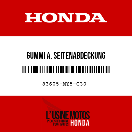 image de 83605-MY5-G30 GUMMI A, SEITENABDECKUNG