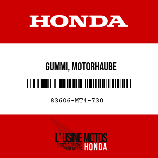 image de 83606-MT4-730 GUMMI, MOTORHAUBE