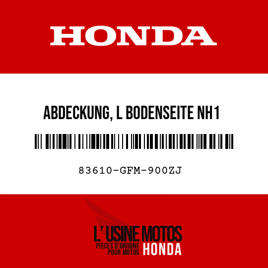 image de 83610-GFM-900ZJ ABDECKUNG, L BODENSEITE NH1