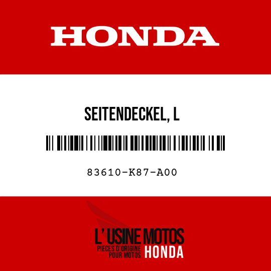 image de 83610-K87-A00 SEITENDECKEL, L