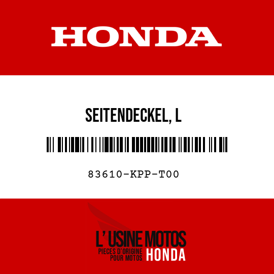 image de 83610-KPP-T00 SEITENDECKEL, L
