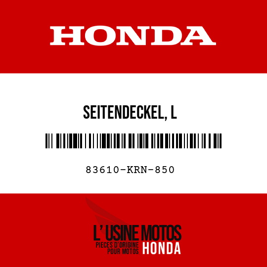 image de 83610-KRN-850 SEITENDECKEL, L