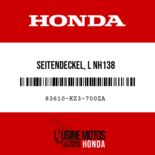 image de 83610-KZ3-700ZA SEITENDECKEL, L NH138 