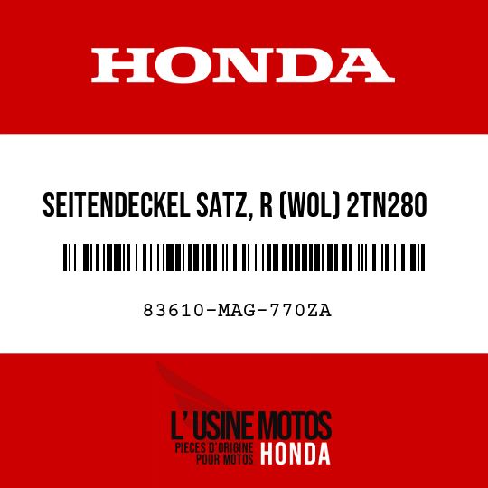 image de 83610-MAG-770ZA SEITENDECKEL SATZ, R (WOL) 2TN280 