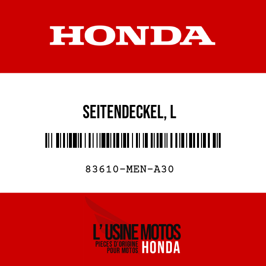 image de 83610-MEN-A30 SEITENDECKEL, L