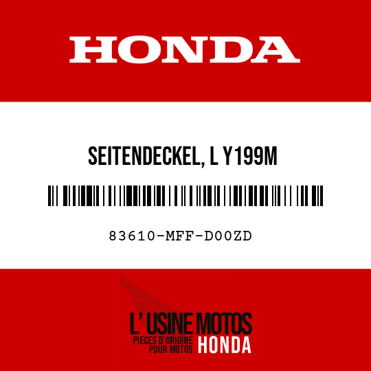 image de 83610-MFF-D00ZD SEITENDECKEL, L Y199M