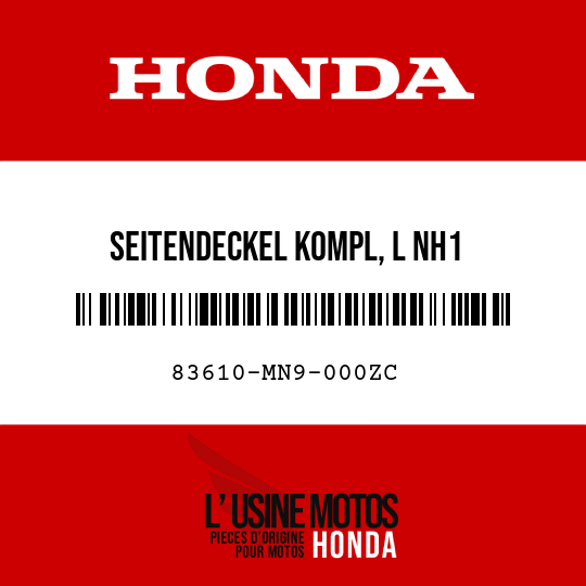 image de 83610-MN9-000ZC SEITENDECKEL KOMPL, L NH1 