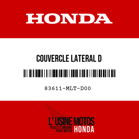 image de 83611-MLT-D00 COUVERCLE LATERAL D