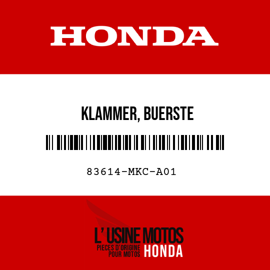 image de 83614-MKC-A01 KLAMMER, BUERSTE