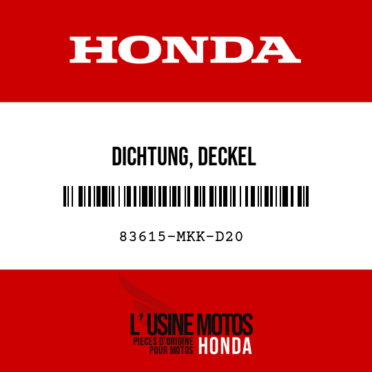 image de 83615-MKK-D20 DICHTUNG, DECKEL