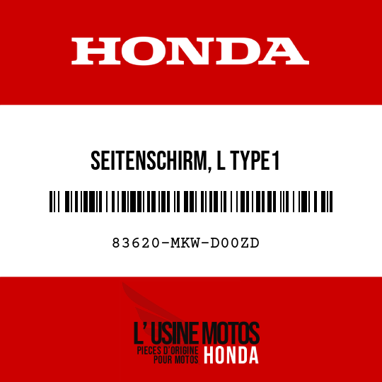 image de 83620-MKW-D00ZD SEITENSCHIRM, L TYPE1