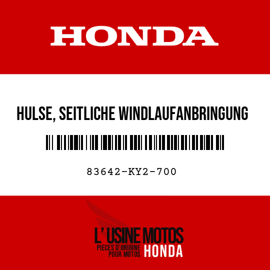 image de 83642-KY2-700 HULSE, SEITLICHE WINDLAUFANBRINGUNG