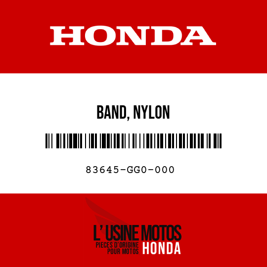 image de 83645-GG0-000 BAND, NYLON
