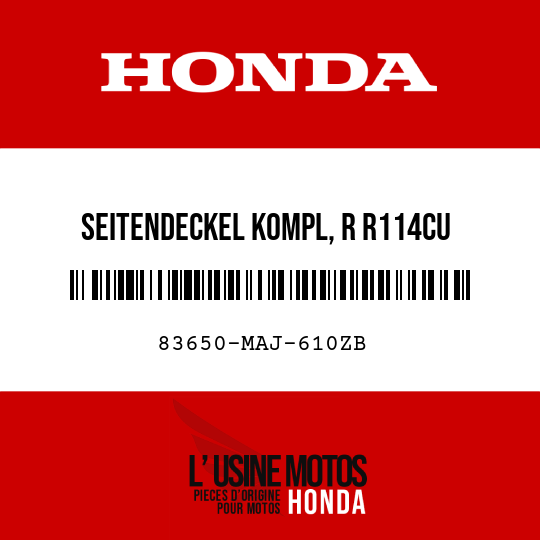 image de 83650-MAJ-610ZB SEITENDECKEL KOMPL, R R114CU 