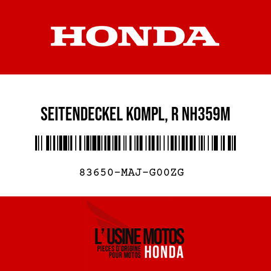 image de 83650-MAJ-G00ZG SEITENDECKEL KOMPL, R NH359M 