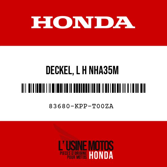 image de 83680-KPP-T00ZA DECKEL, L H NHA35M