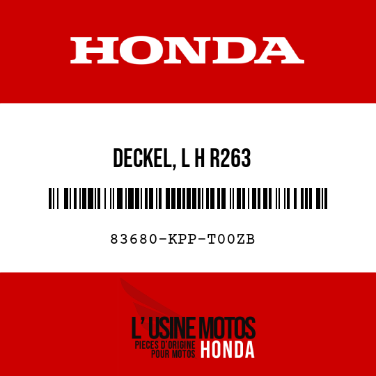 image de 83680-KPP-T00ZB DECKEL, L H R263