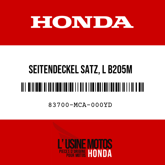image de 83700-MCA-000YD SEITENDECKEL SATZ, L B205M