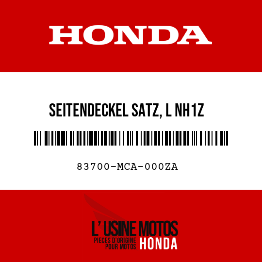 image de 83700-MCA-000ZA SEITENDECKEL SATZ, L NH1Z