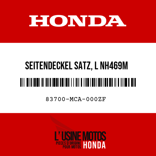 image de 83700-MCA-000ZF SEITENDECKEL SATZ, L NH469M