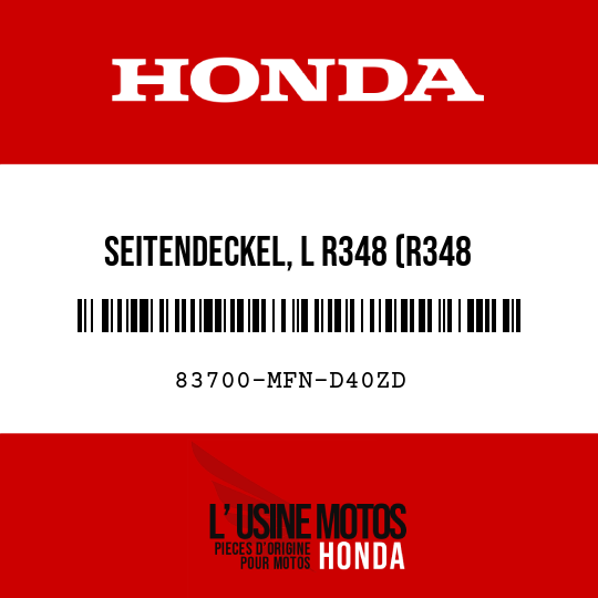 image de 83700-MFN-D40ZD SEITENDECKEL, L R348 (R348 HYPER-ROT)
