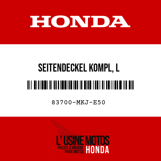 image de 83700-MKJ-E50 SEITENDECKEL KOMPL, L