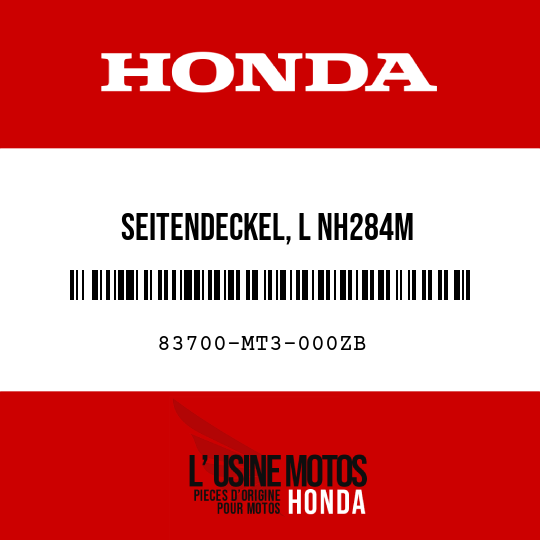 image de 83700-MT3-000ZB SEITENDECKEL, L NH284M 