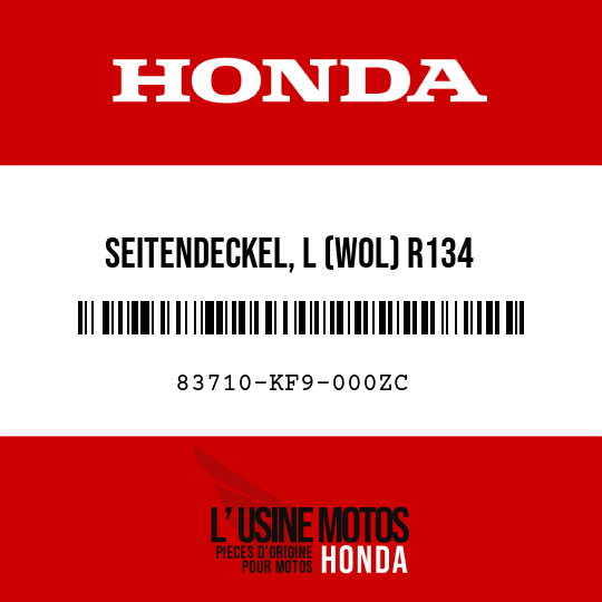 image de 83710-KF9-000ZC SEITENDECKEL, L (WOL) R134 