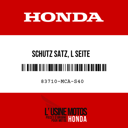 image de 83710-MCA-S40 SCHUTZ SATZ, L SEITE