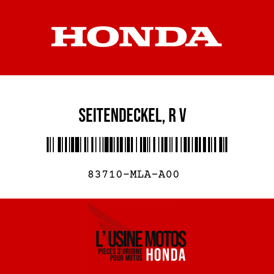 image de 83710-MLA-A00 SEITENDECKEL, R V