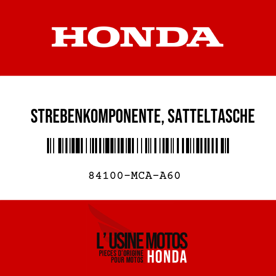image de 84100-MCA-A60 STREBENKOMPONENTE, SATTELTASCHE