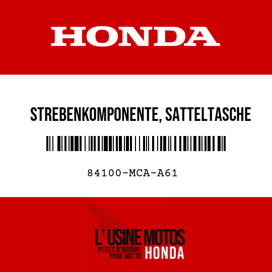 image de 84100-MCA-A61 STREBENKOMPONENTE, SATTELTASCHE