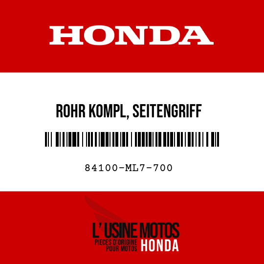 image de 84100-ML7-700 ROHR KOMPL, SEITENGRIFF