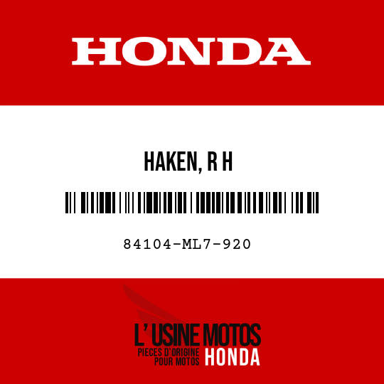 image de 84104-ML7-920 HAKEN, R H