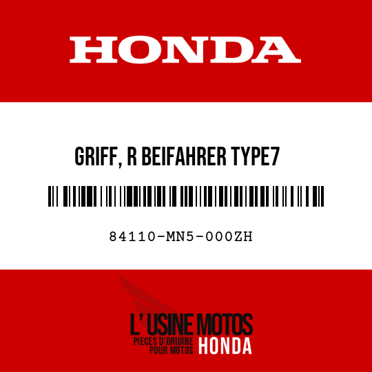 image de 84110-MN5-000ZH GRIFF, R BEIFAHRER TYPE7