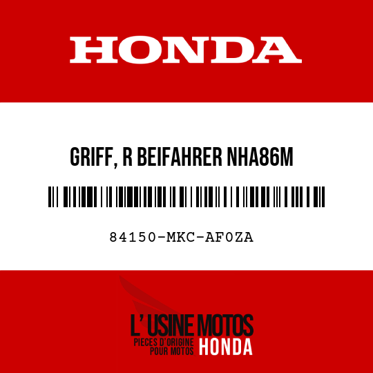 image de 84150-MKC-AF0ZA GRIFF, R BEIFAHRER NHA86M