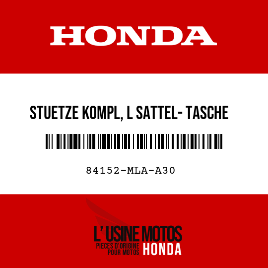 image de 84152-MLA-A30 STUETZE KOMPL, L SATTEL- TASCHE